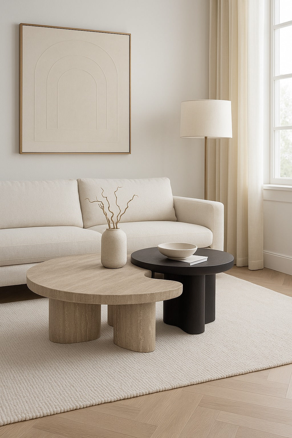 Element Luxe Travertine & Wood Ensemble